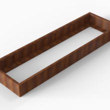 Plantenbak Module+ Corten 90x300x28cm