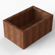 Bloembak Module+ Corten 60x90x42cm