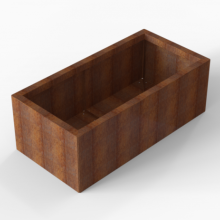 Bloembak Module+ Corten 60x120x42 cm