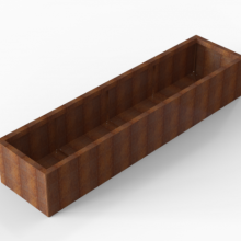 Plantenbak Module+ Corten 60x240x42cm