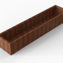 Plantenbak Module+ Corten 60x270x42cm