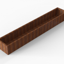 Plantenbak Module+ Corten 60x360x42cm