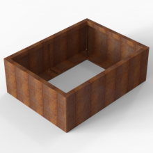 Bloembak Module+ Corten 90x120x42cm