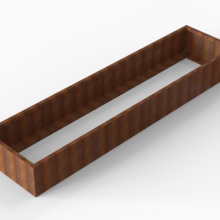 Plantenbak Module+ Corten 90x360x42cm