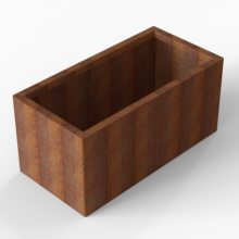 Bloembak Module+ Corten 60x120x56cm