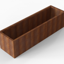 Bloembak Module+ Corten 60x210x56cm