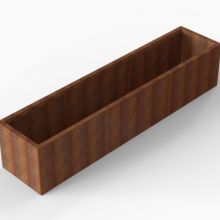 Bloembak Module+ Corten 60x270x56cm