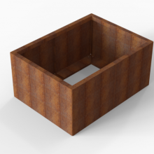 Bloembak Module+ Corten 90x120x56cm