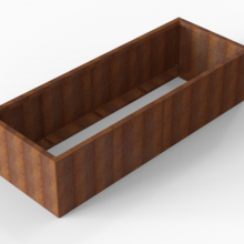 Bloembak Module+ Corten 90x240x56cm