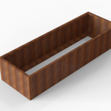 Bloembak Module+ Corten 90x270x56cm