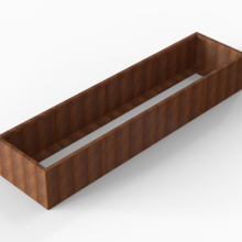 Bloembak Module+ Corten 90x360x56cm