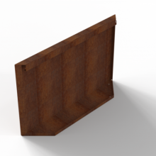 Module+ Corten Paneel D recht 90x56cm