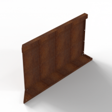 Module+ Corten hoekpaneel-R INW. C 90x56cm