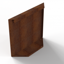 Module+ Corten Paneel D recht 60x56cm