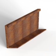 Module+ Corten Paneel-L E 90x56cm