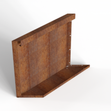 Module+ Corten Paneel-L E 60x56cm