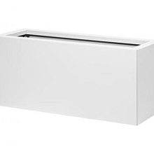 Bloembak Wit vlak 30x90x40cm