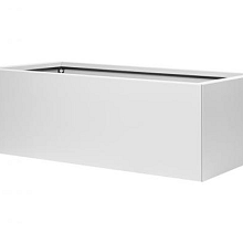 Bloembak Wit vlak 60x120x40cm