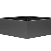 Bloembak Antraciet vlak 150x150x40cm
