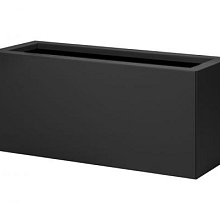 Bloembak Grafiet Zwart vlak 30x90x60cm