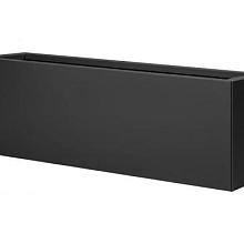 Bloembak Grafiet Zwart vlak 30x210x40cm