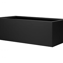 Bloembak Grafiet Zwart vlak 60x120x40cm