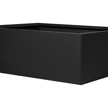 Bloembak Grafiet Zwart vlak 90x120x40cm