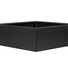 Bloembak Grafiet Zwart vlak 150x150x40cm