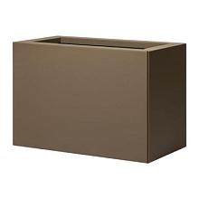 Bloembak Supra Bruin vlak 30x60x40cm