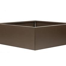 Plantenbak Supra Bruin vlak 120x120x40cm