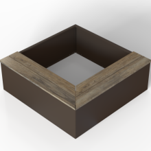 Zitbank Magnolia L-vorm 150x150x41cm