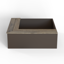 Zitbank Magnolia L-vorm 120x120x41cm