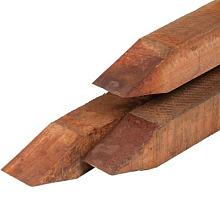 Hardhout Paal gepunt 2,5x4x40cm (4x4x40cm)