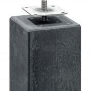 Betonpoer Antraciet M vierk. 14x14x60cm