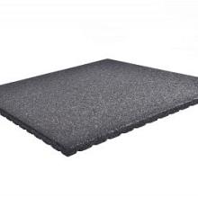 Rubbertegel Zwart 100x100x2,5cm