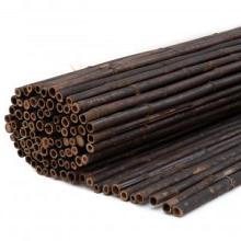 Bamboerolscherm Black dsn. 2cm 180x180cm