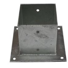 Paalhouder met plaat verz. 14x14cm