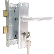 Poortcilinderslot Aluminium (t.b.v. stalen frame)