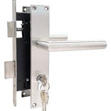 Poortcilinderslot RVS (t.b.v. stalen frame)