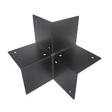 Houtverbinding Hoek zwart t.b.v. 12 t/m 15cm *