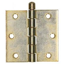 Knopscharnier recht geel verzinkt 7,6x7,6cm