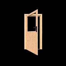 Douglas Deur enkel met glas 199,9x98,5cm linksdr.