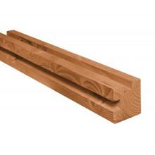 Douglas Paal + sponning hoek 9,5x9,5x300cm