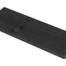 Vuren Plank fijnbez. 2,1x19,5x400cm zwart gesp.
