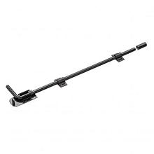 Grondgrendel zwart 60cm, incl. geleider, t.b.v. dubbele deur