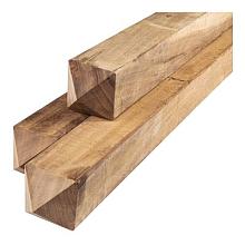 Hardhouten Paal gesch. diamantkop 11,5x11,5x300cm