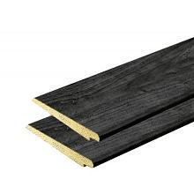 Vuren Zweeds Rabat 1-2,5x18x500cm zwart gesp.