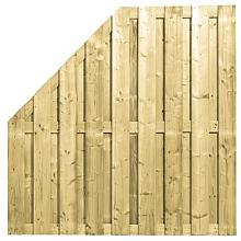 Vuren Scherm afbouw 17+3-pl. 180/90x180cm links