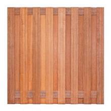 Hardhouten Scherm recht 15+2-pl. 180x180cm t.b.v. betonpalen