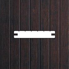 Bamboe Deck Thermo Melody glad/grofpr. geolied dark 1,8x15,5cm L. 186cm